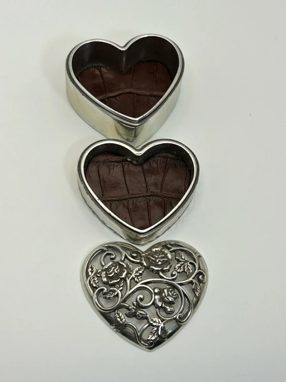 Brighton Collectibles Floral Heart Trinket Dish About 2